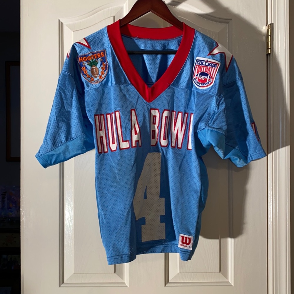 Very rare Hooter Hula Bowl College Football Jersey size large